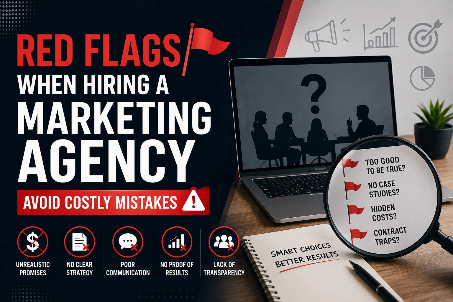 Red Flags When Hiring a Marketing Agency | Avoid Costly Mistakes